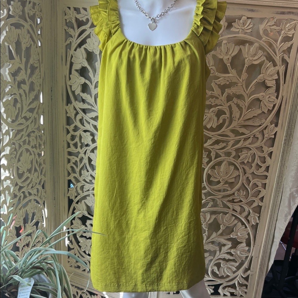 Ruffled green Dress